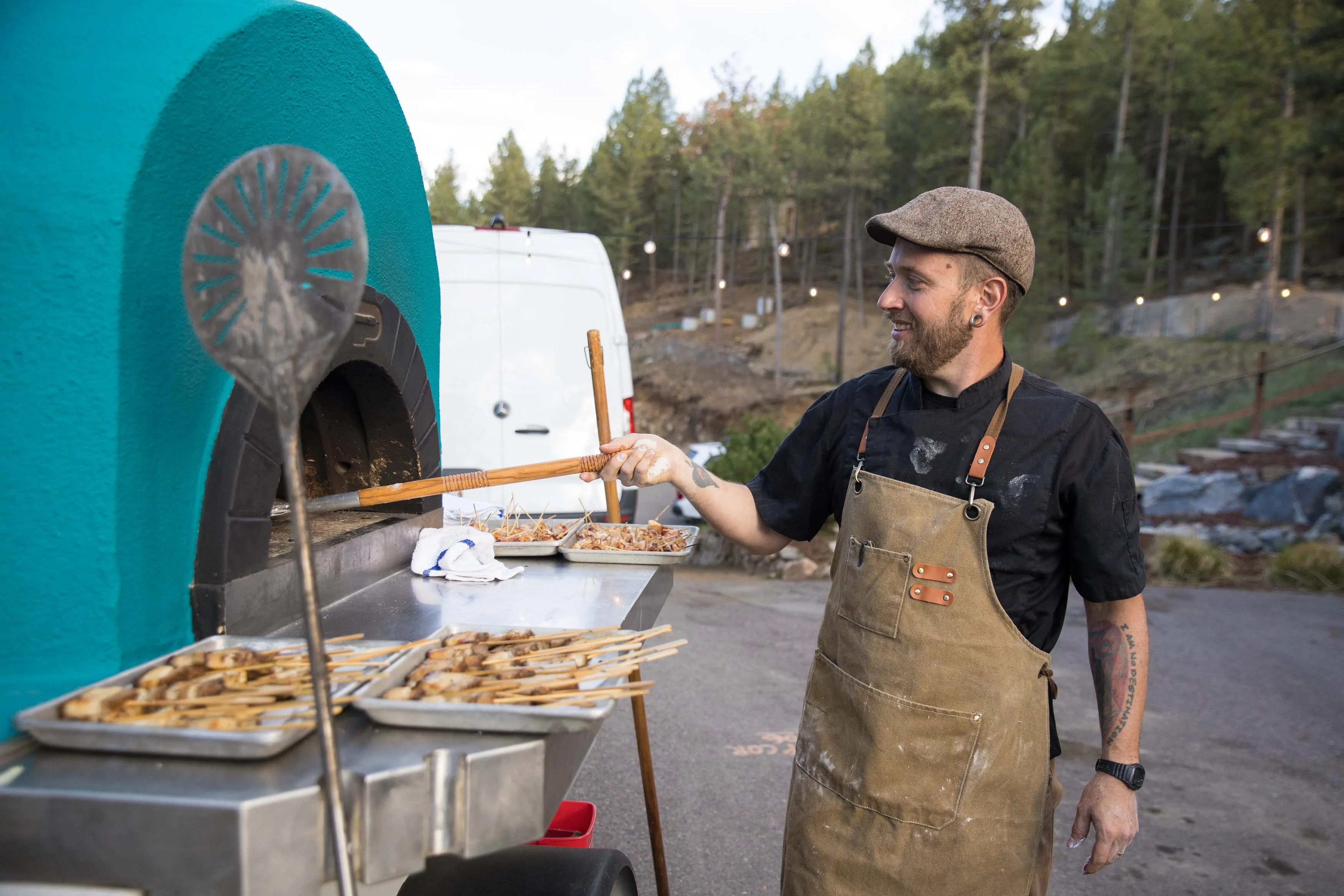 Wood-fired pizza
