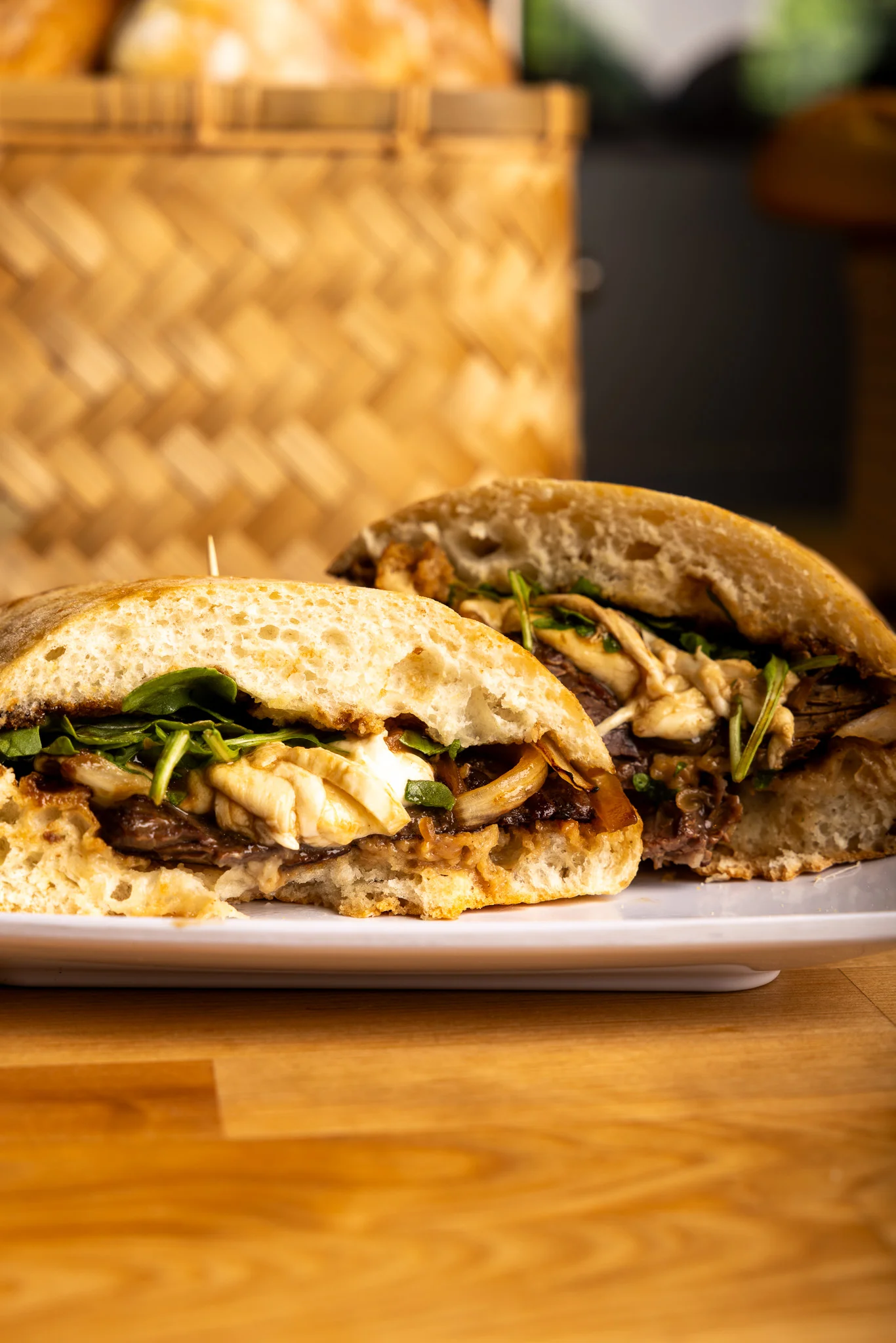 Delicious Italian sandwich