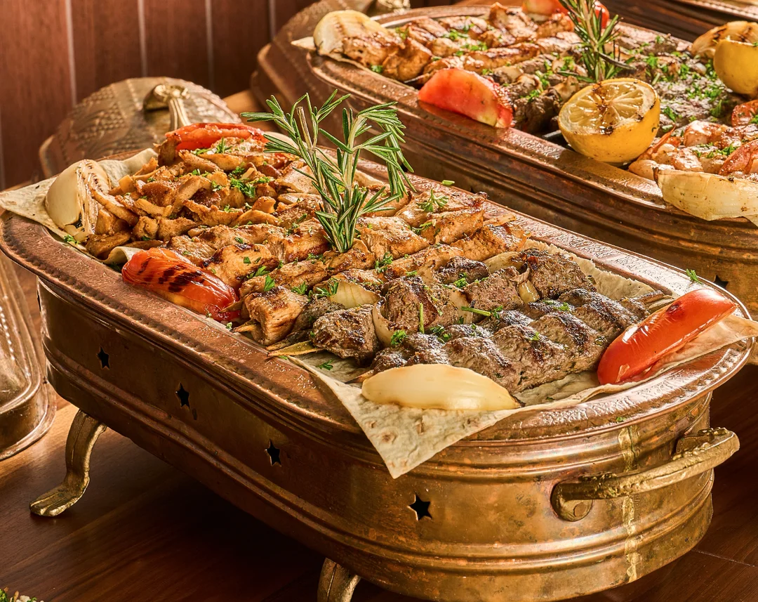 Family combo grilled platter from Sufrat Grill.