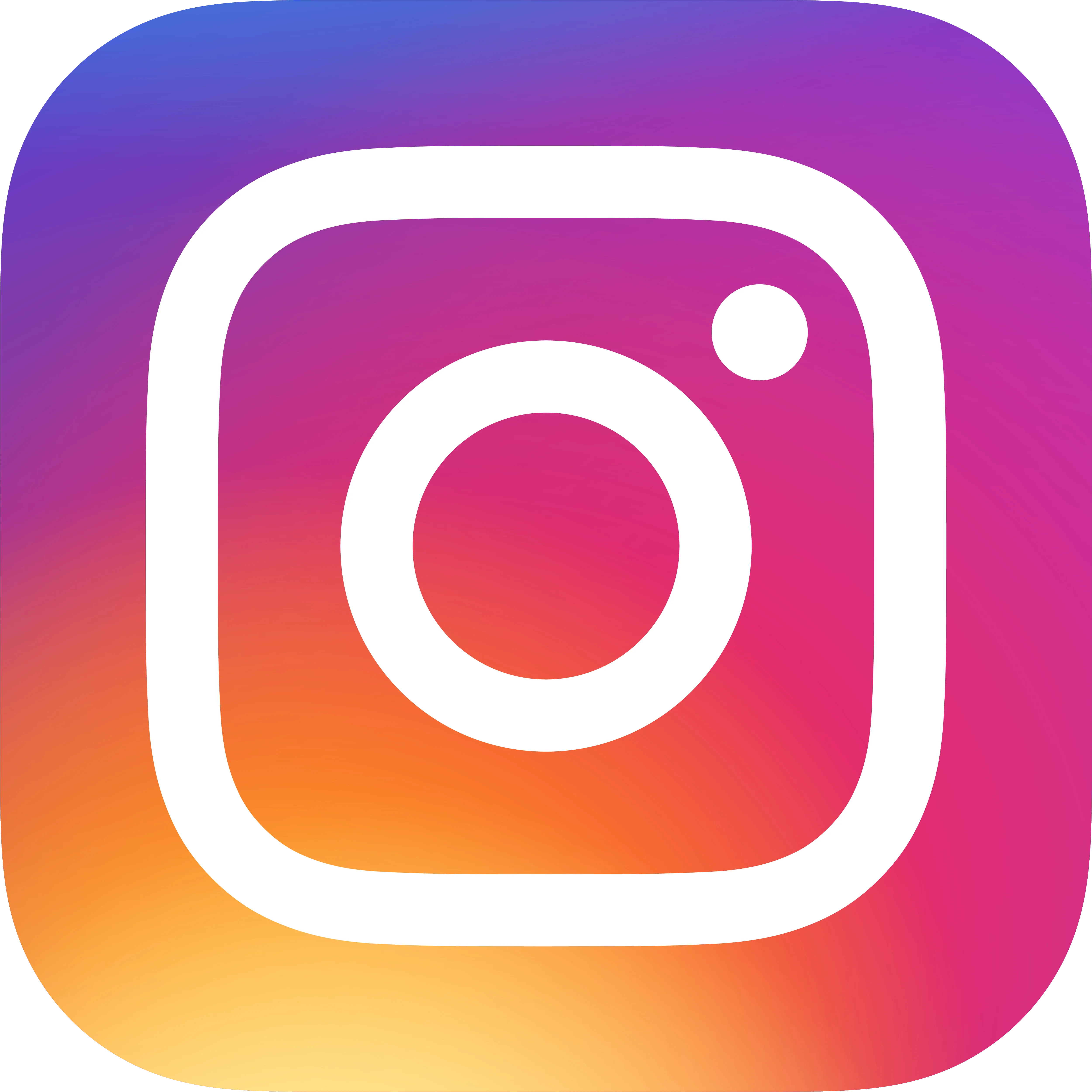 Instagram logo with vibrant gradient background