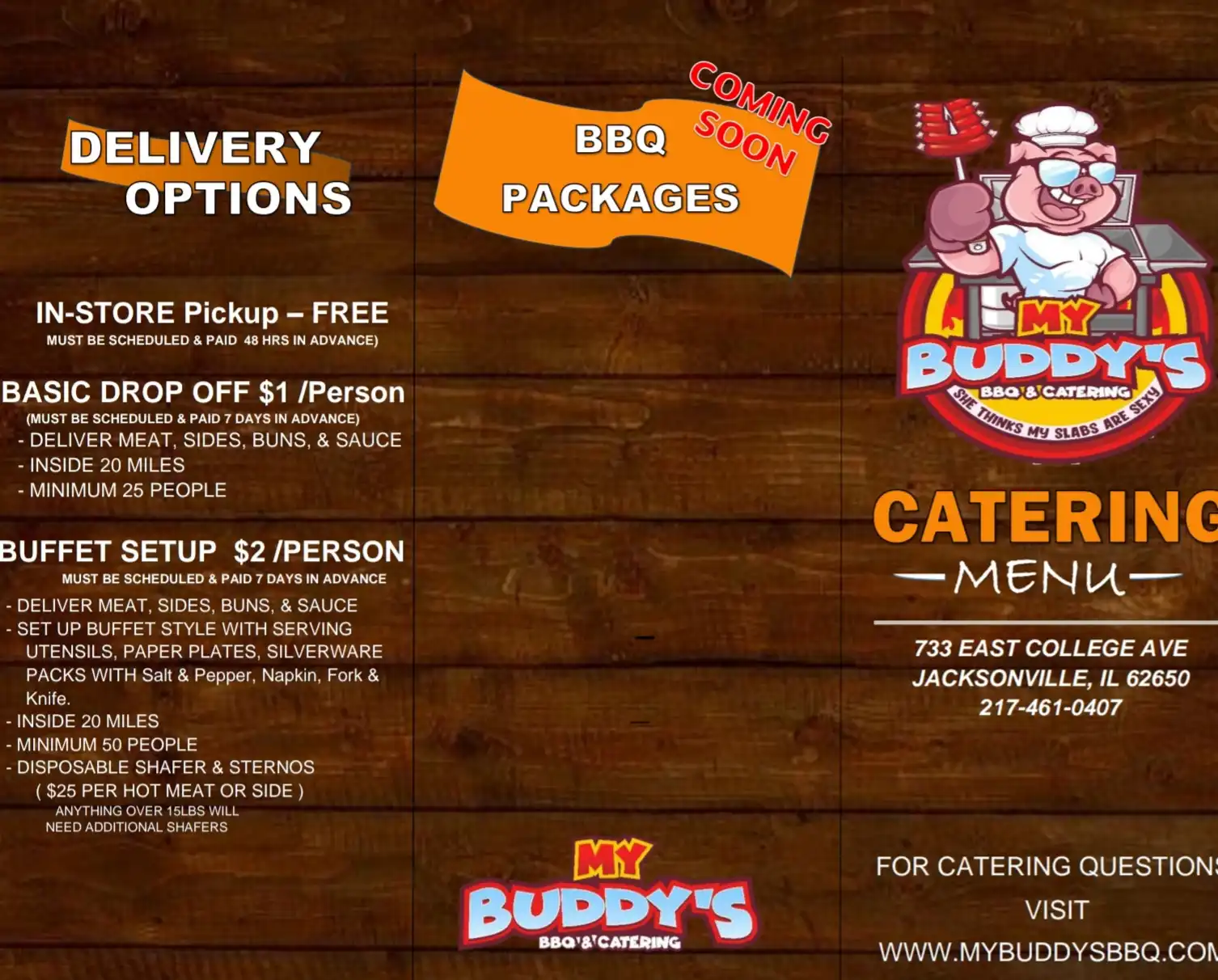 Buddy's bbq clearance