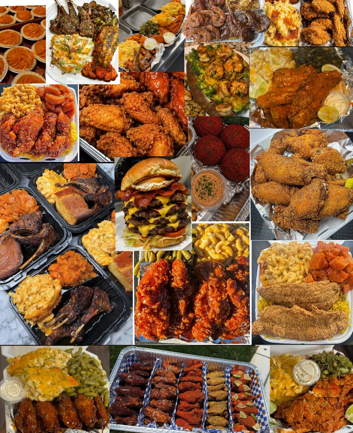 Southern-style fried chicken platter with sides