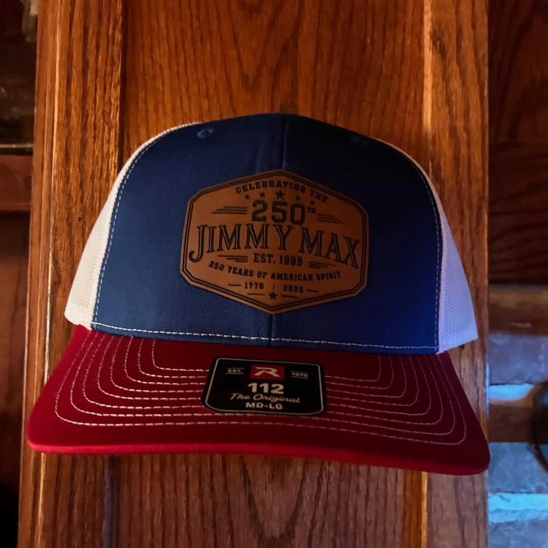Stylish blue and red cap with vintage logo design