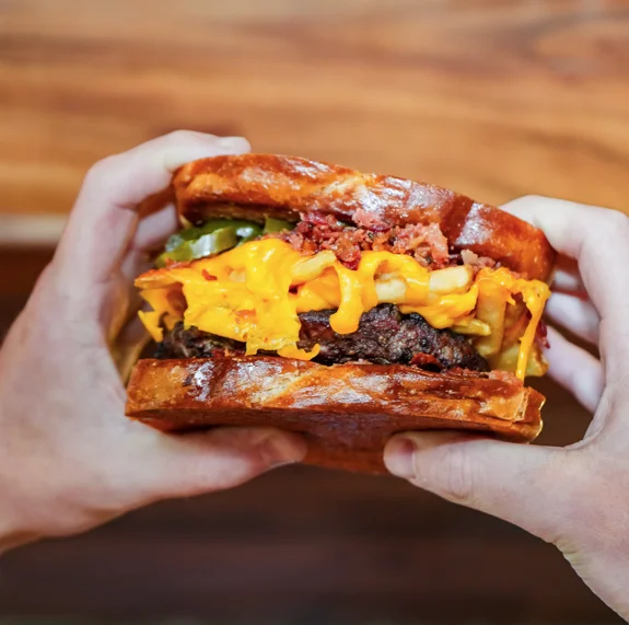 Cheeseburger and fries at Scotty P's in Plano, TX