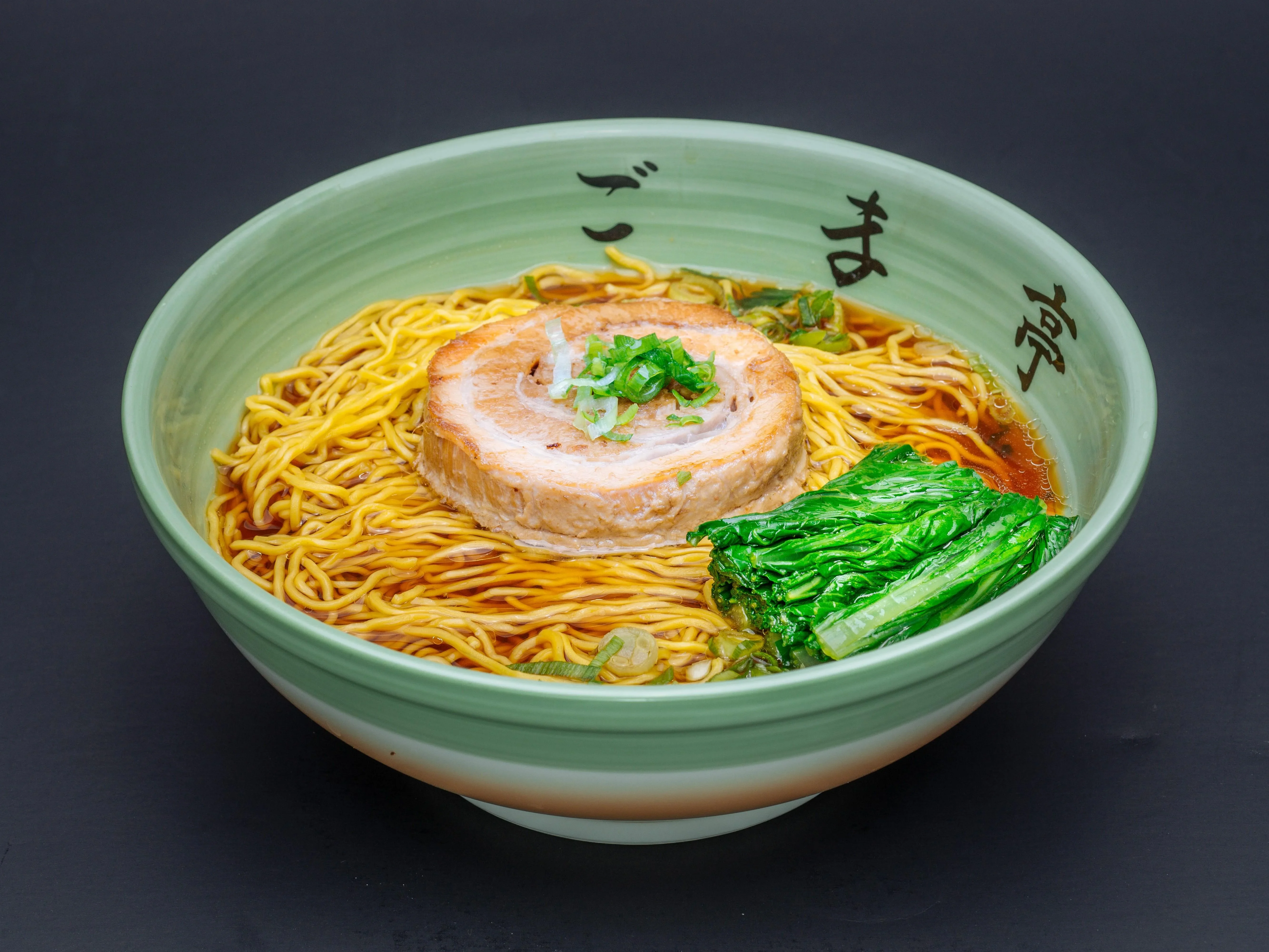 Goma Tei Shoyu Ramen with char siu and greens