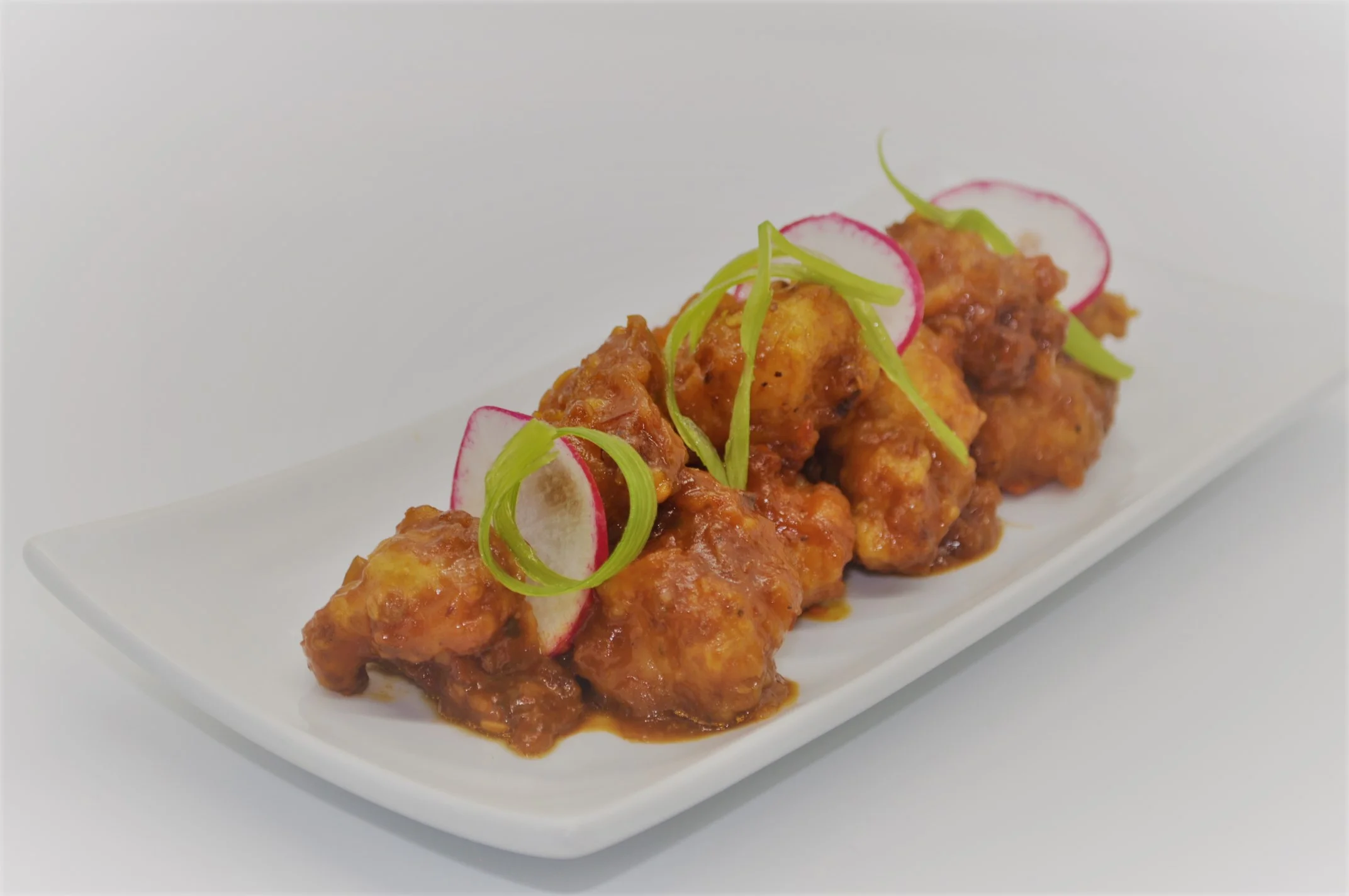 Crispy Korean fried cauliflower with sweet sauce