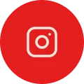 Instagram logo on a red background