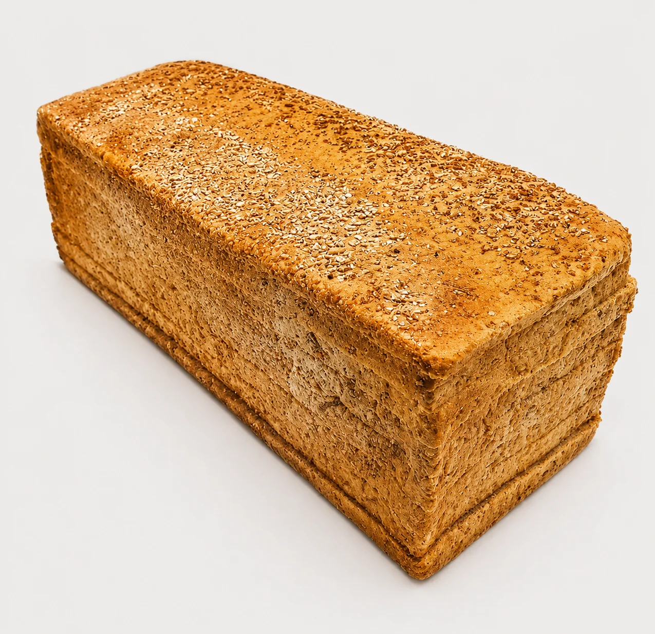 Loaf of freshly baked bread with a golden crust.