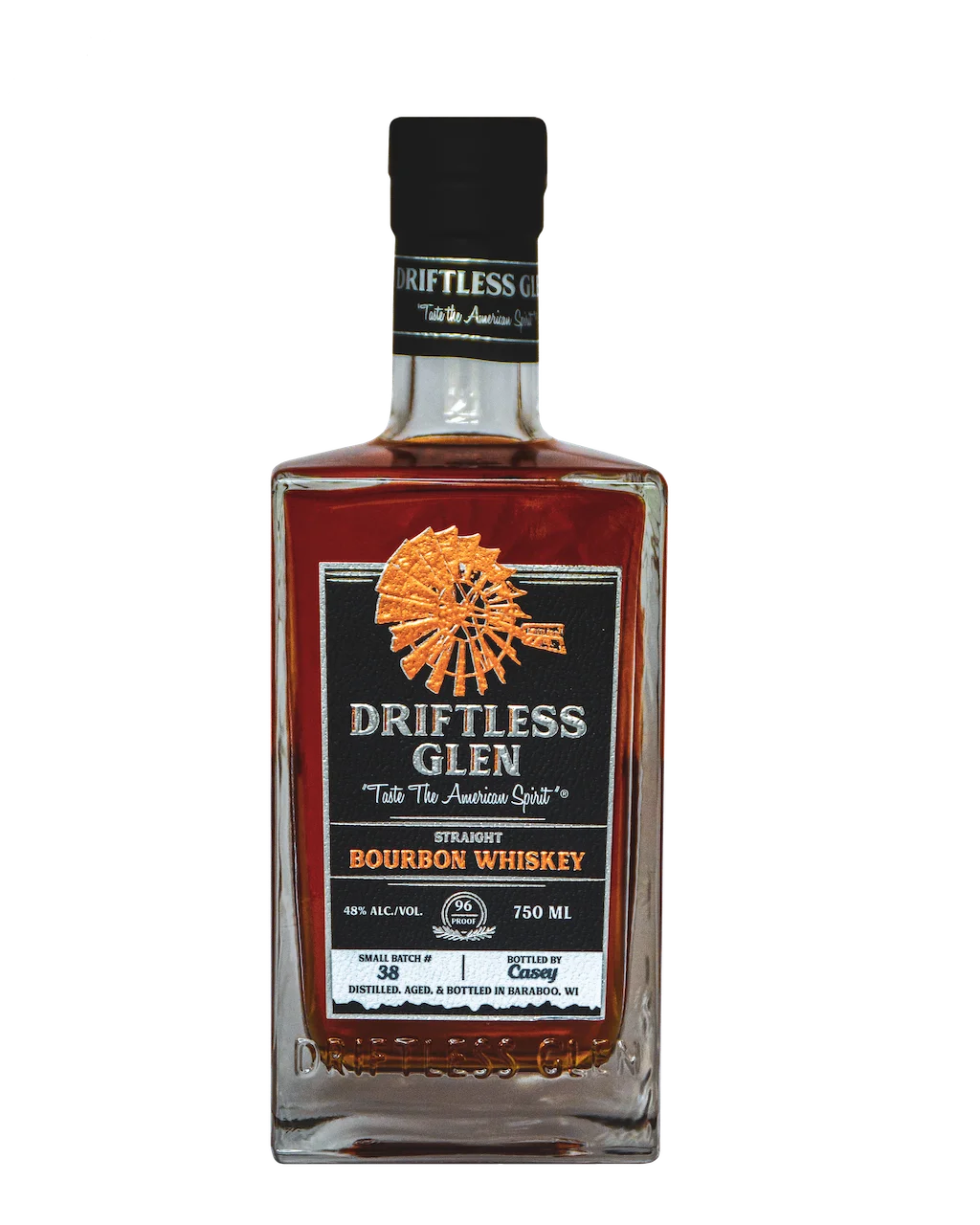 A bottle of Small Batch Bourbon
