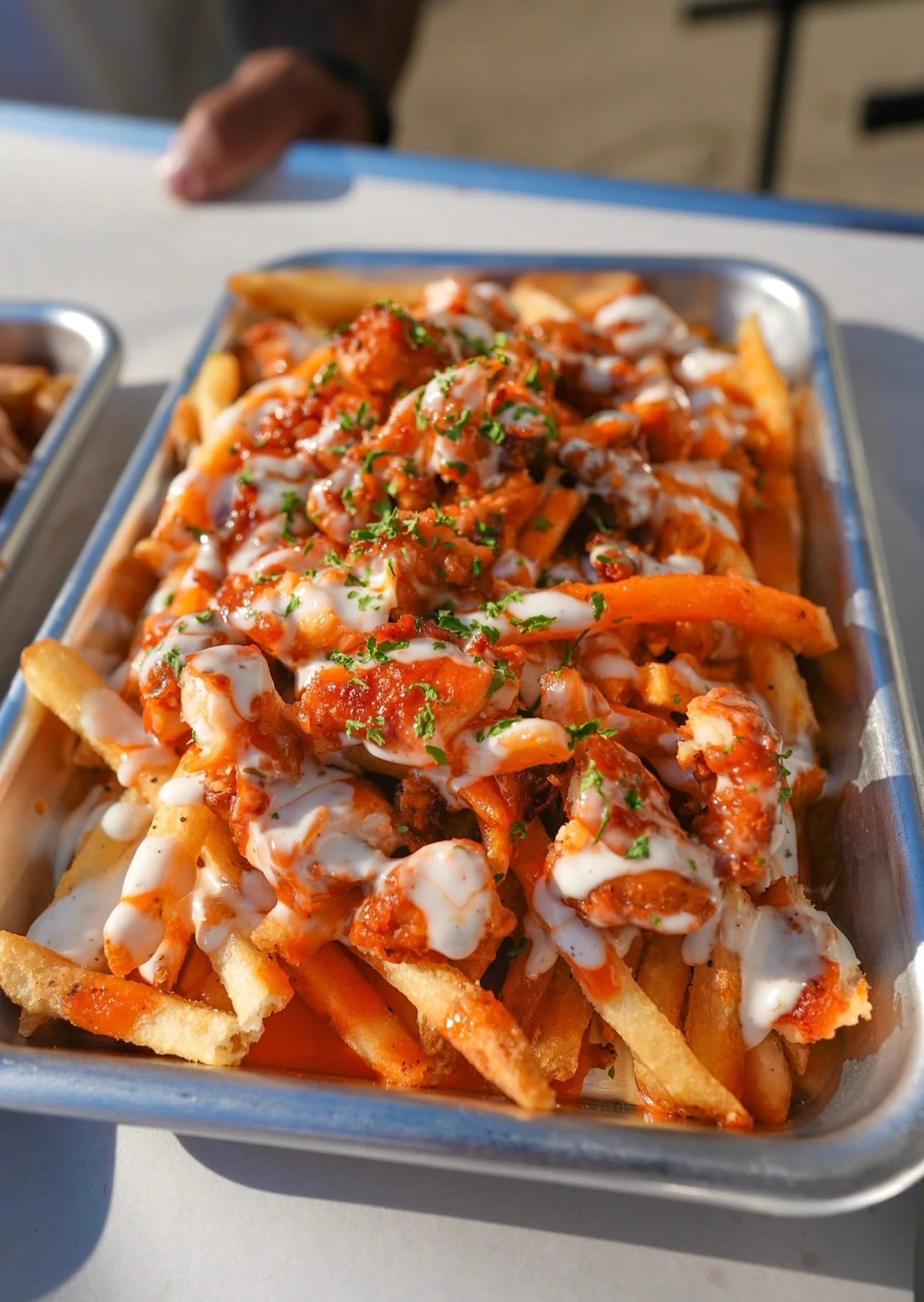 Buffalo Chicken Loaded Fries