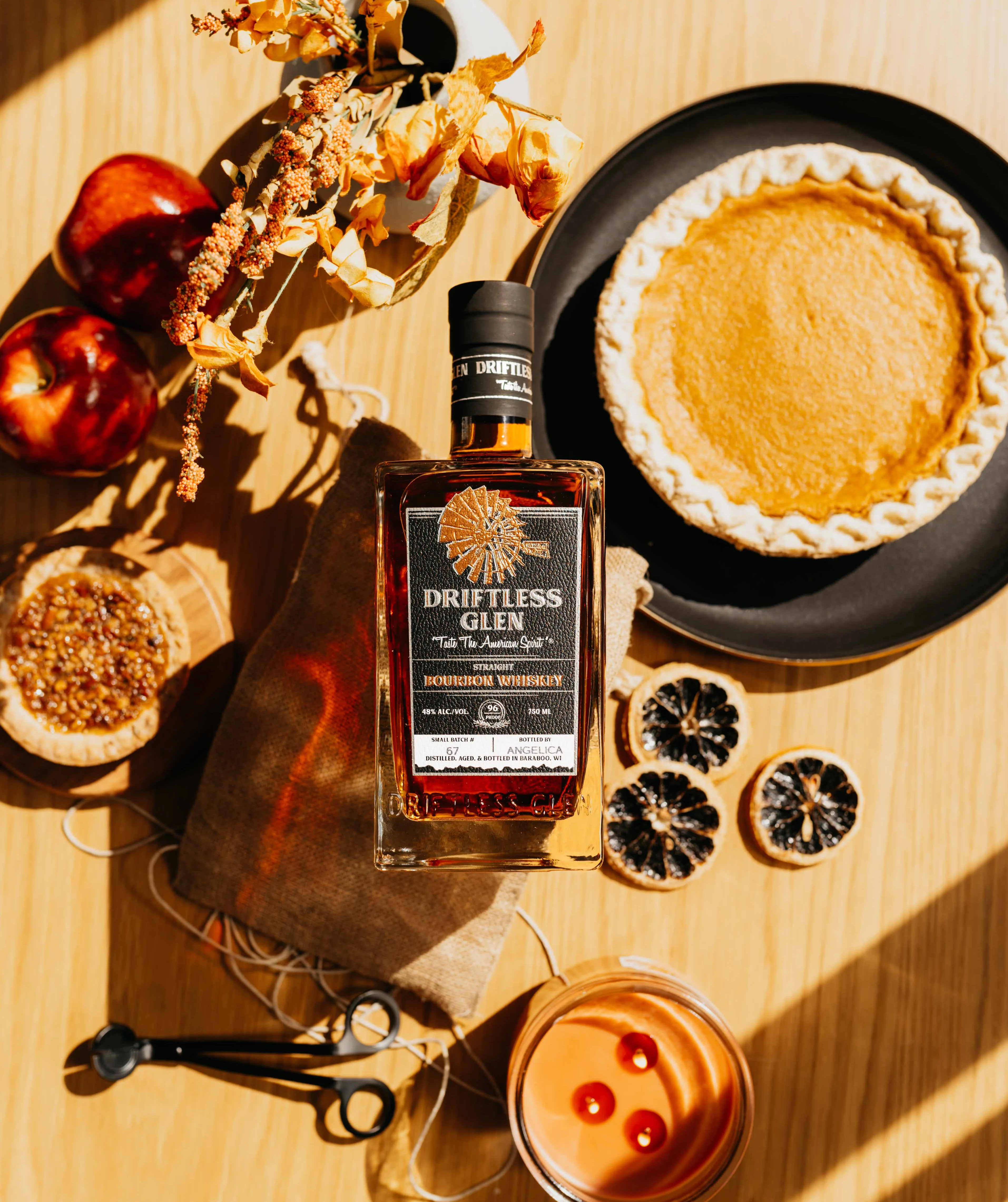 A bottle of Small Batch Bourbon