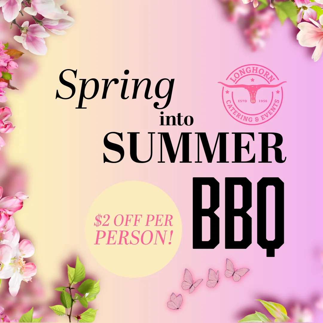 Catering promotion image featuring delicious food options.