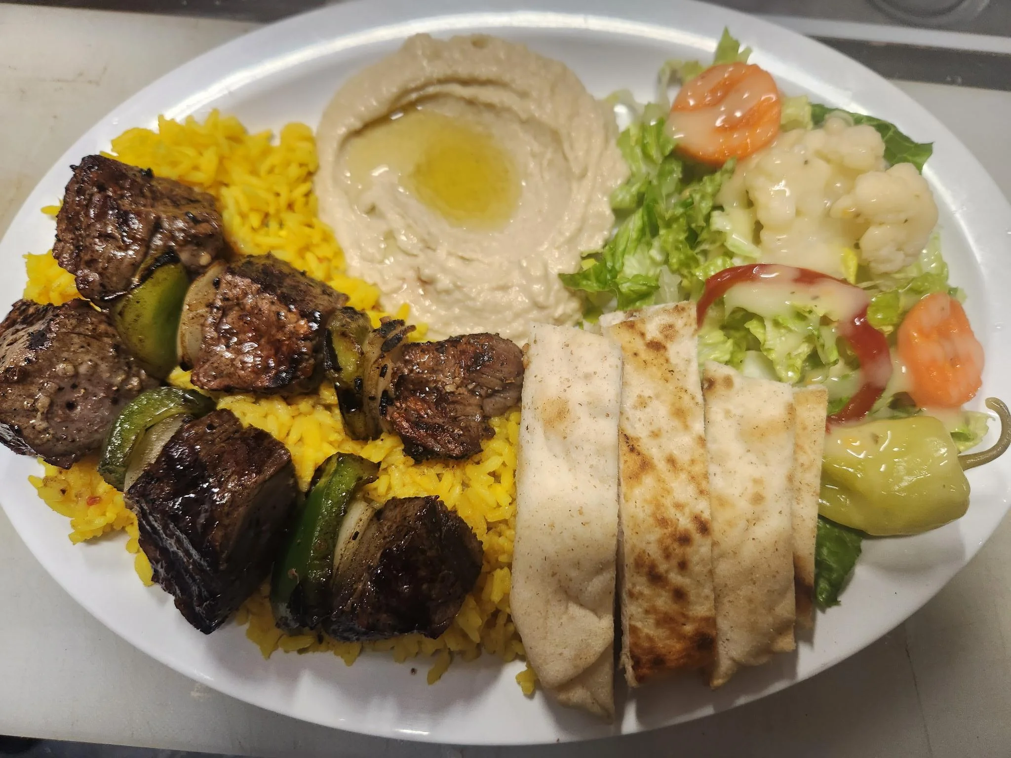 Beef Kabob Platter
