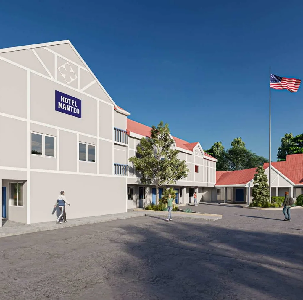 Hotel Manteo, formerly the Elizabethan Inn, on Roanoke Island in Manteo NC