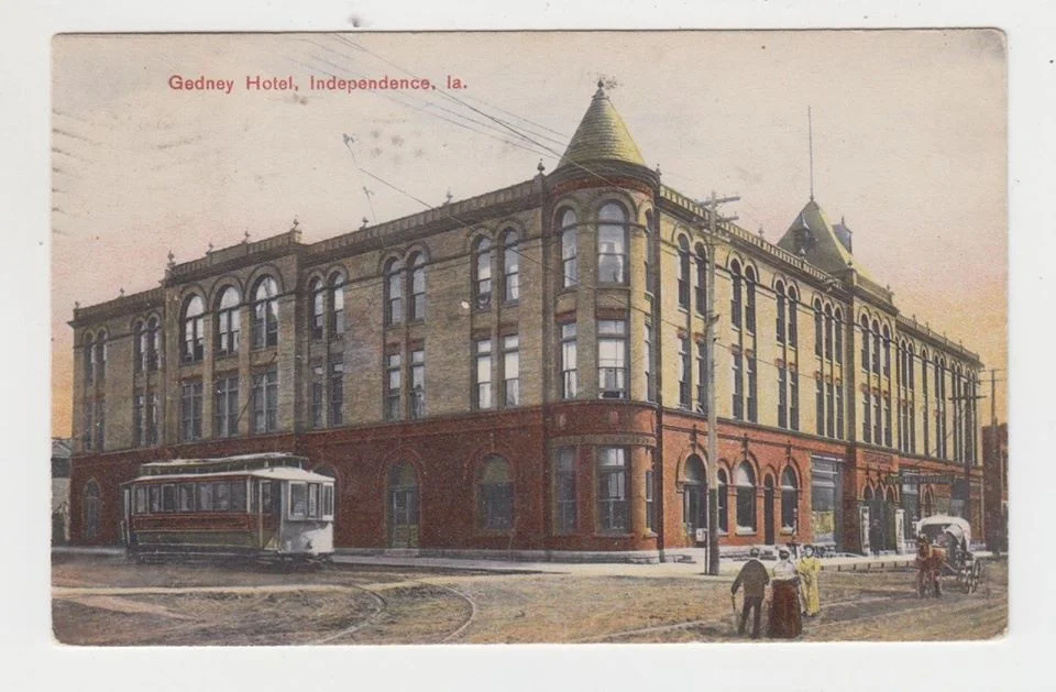 Original Gedney Hotel in Independence, Iowa