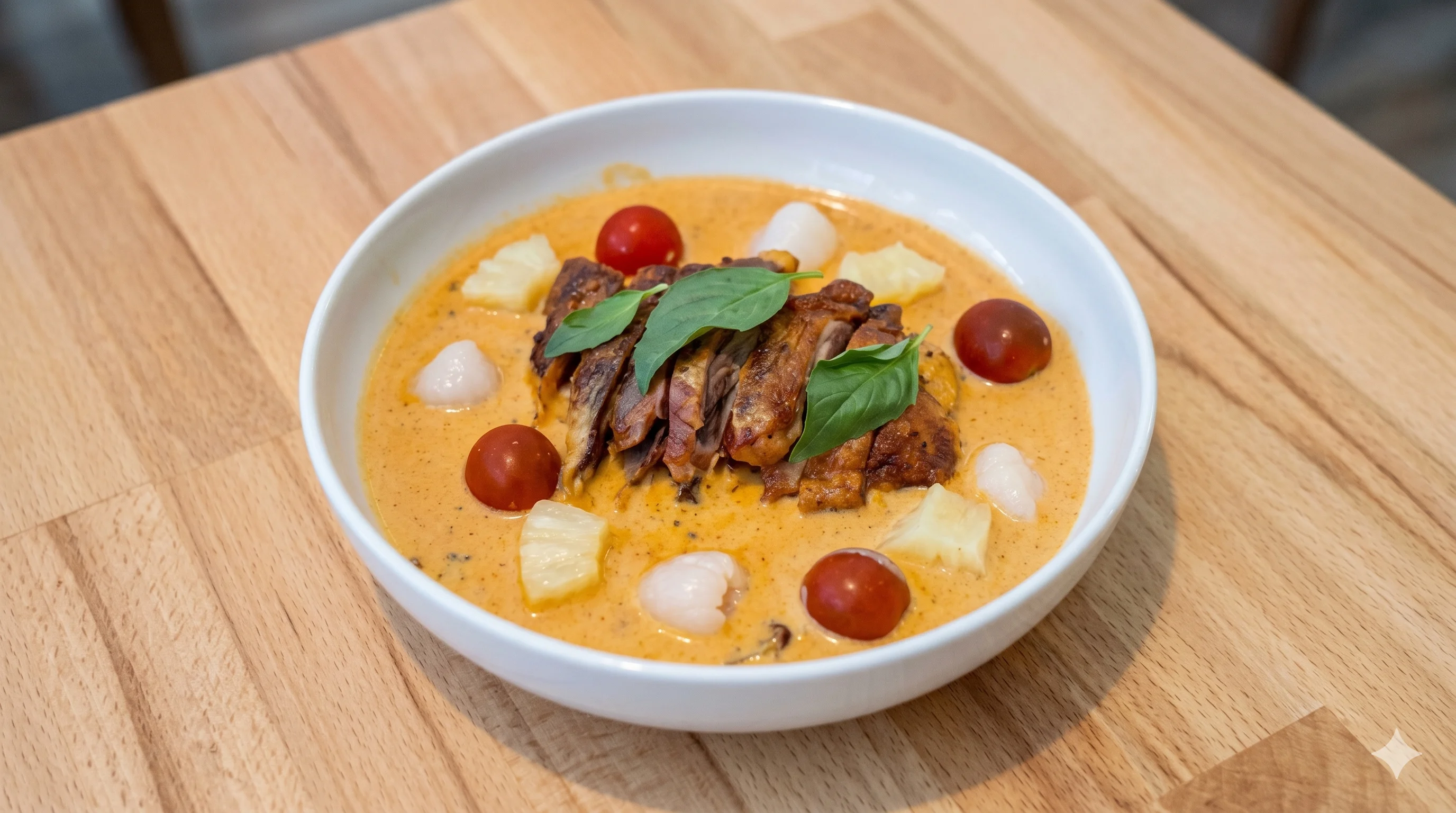 A beautifully plated dish featuring vibrant colors and fresh ingredients.
