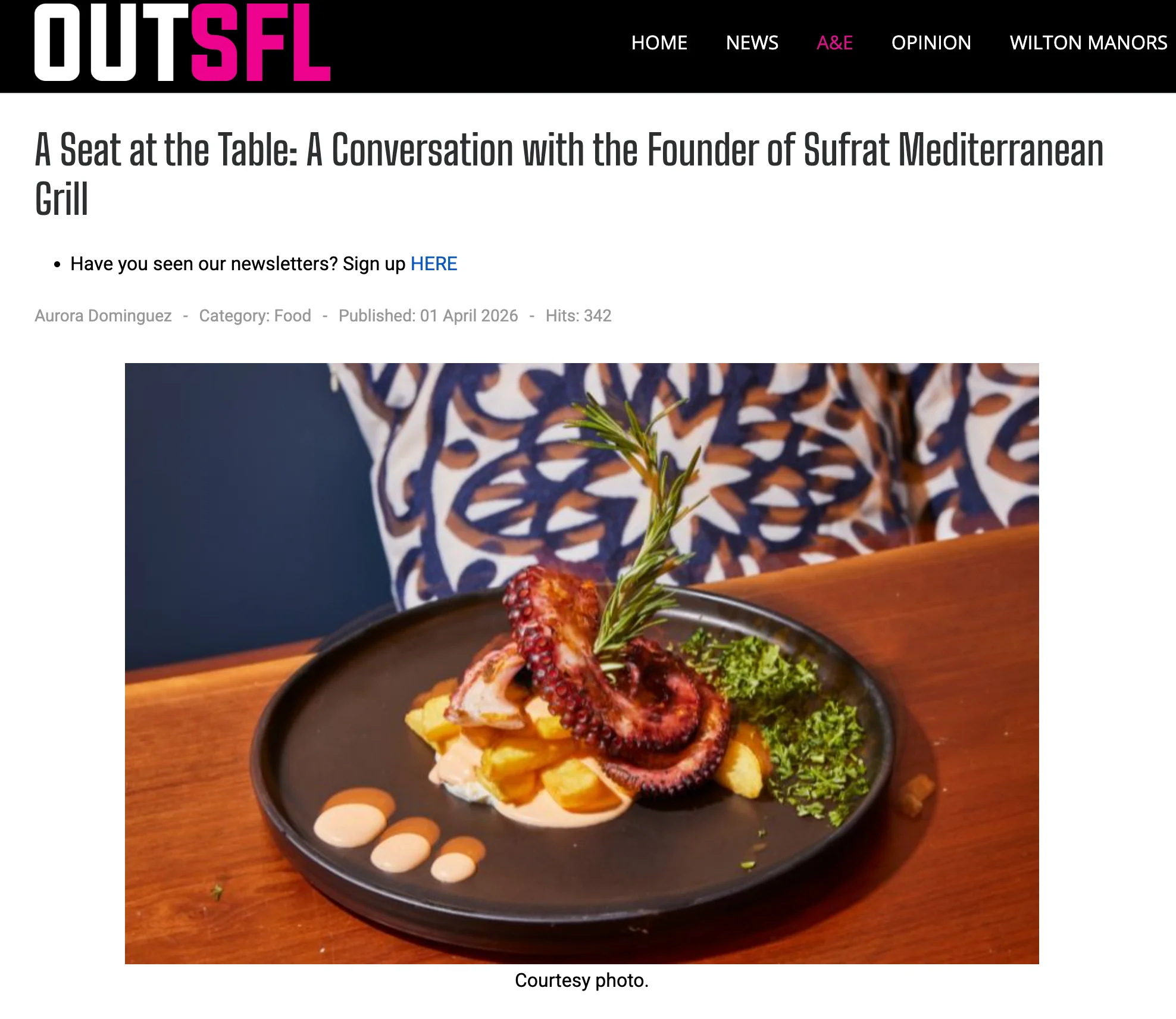 A Seat at the Table: A Conversation with the Founder of Sufrat Mediterranean Grill