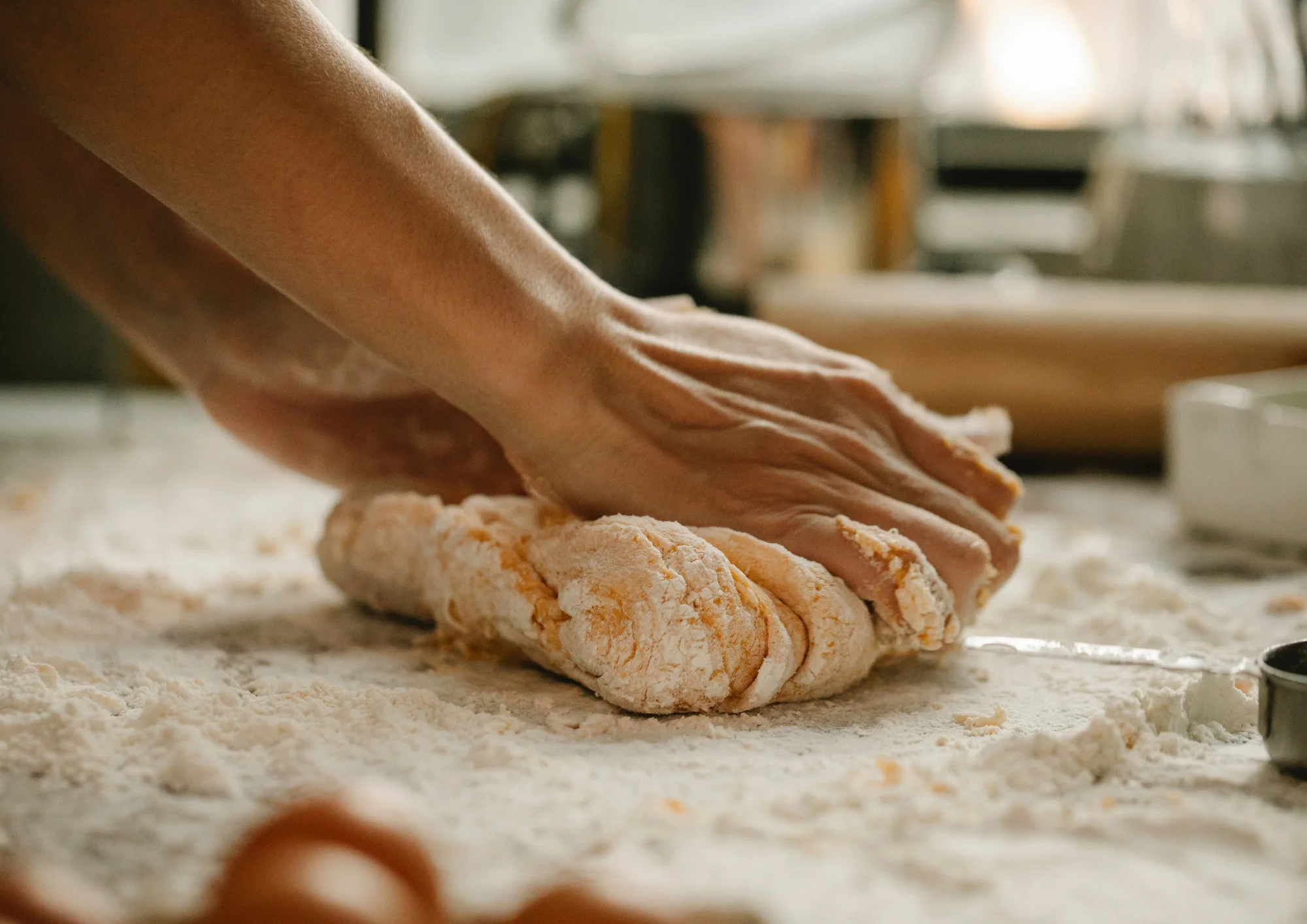 A restaurant chef preparing a dish