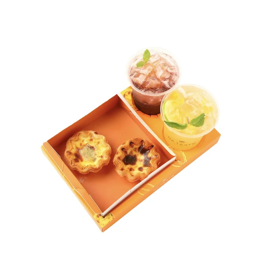 2PCS Tart & 2 Drinks Combo