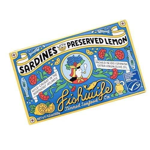 Fishwife Sardines with Preserved Lemon - 4.2oz