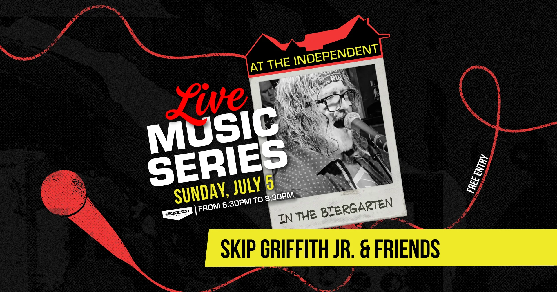 Promotional image for Indie Music event featuring Todd Murphy.