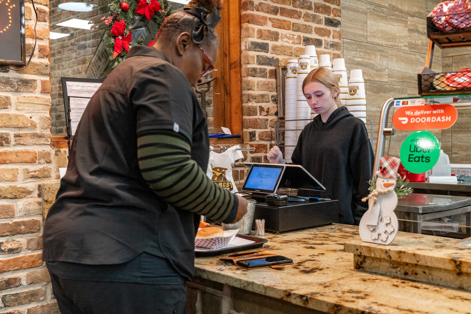 Customer Ordering at the counter