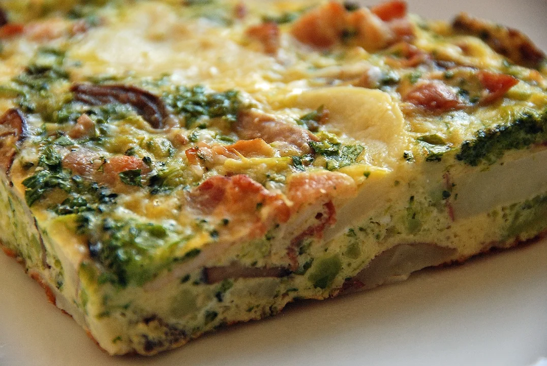 Crustless Quiche Slice