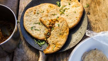 Mutton Keema Naan