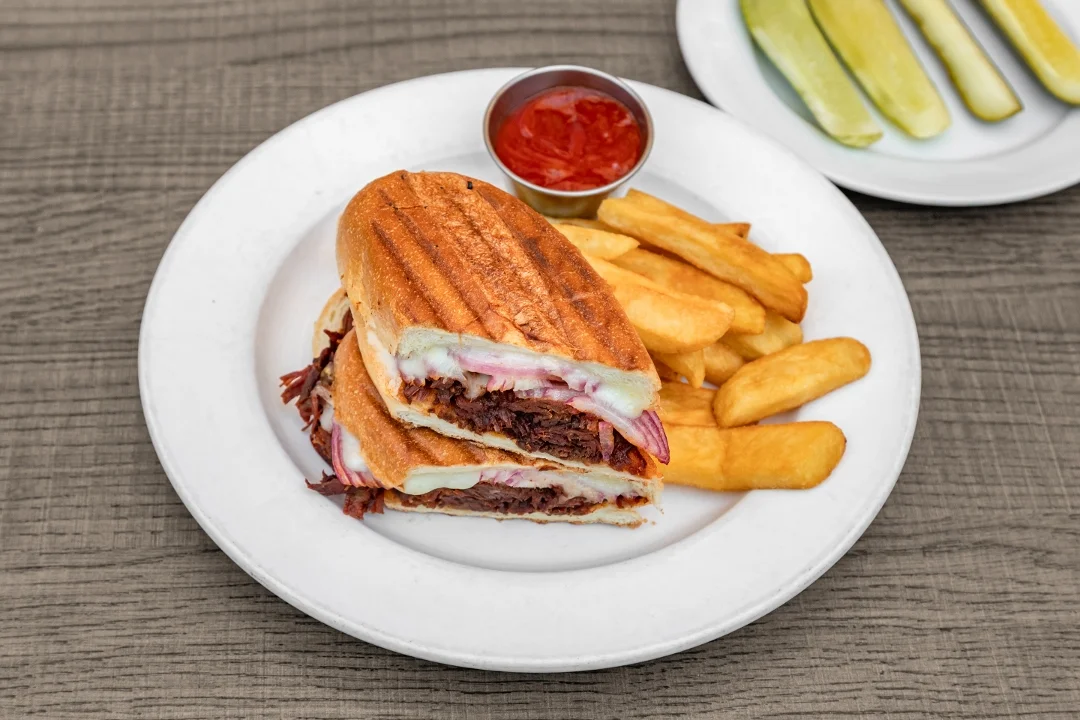 Pulled BBQ Brisket Panini