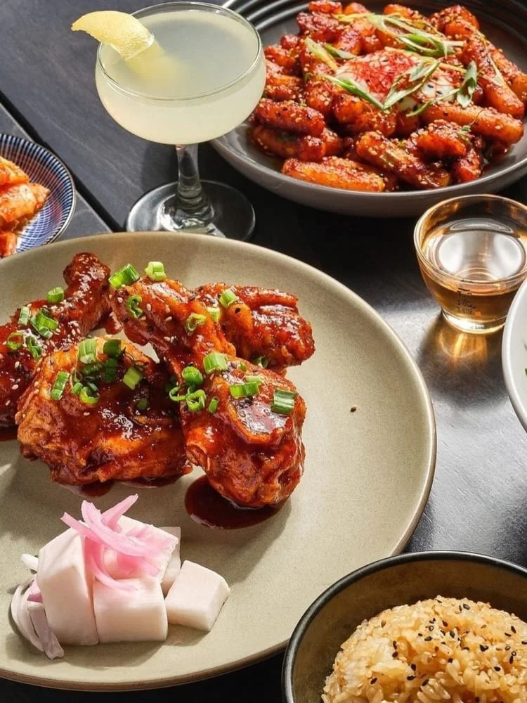 Korean dishes served at Miss Kim in Kerrytown, Ann Arbor
