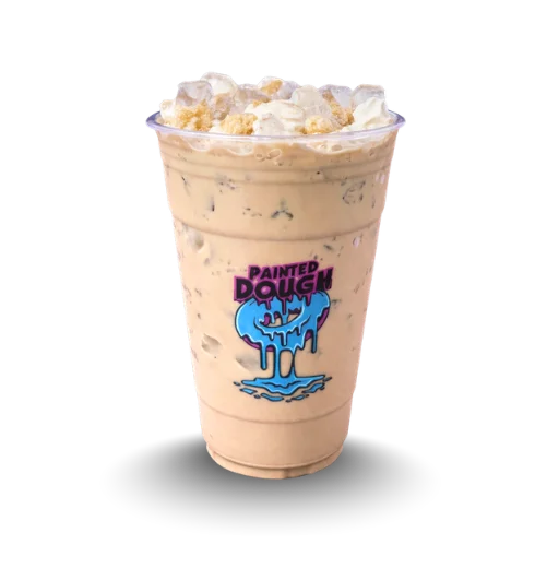 Taro Milk Tea drink with creamy milk tea