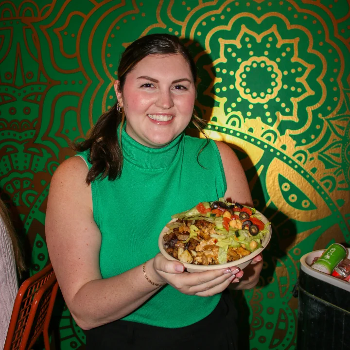 thebiteschick holding her bowl