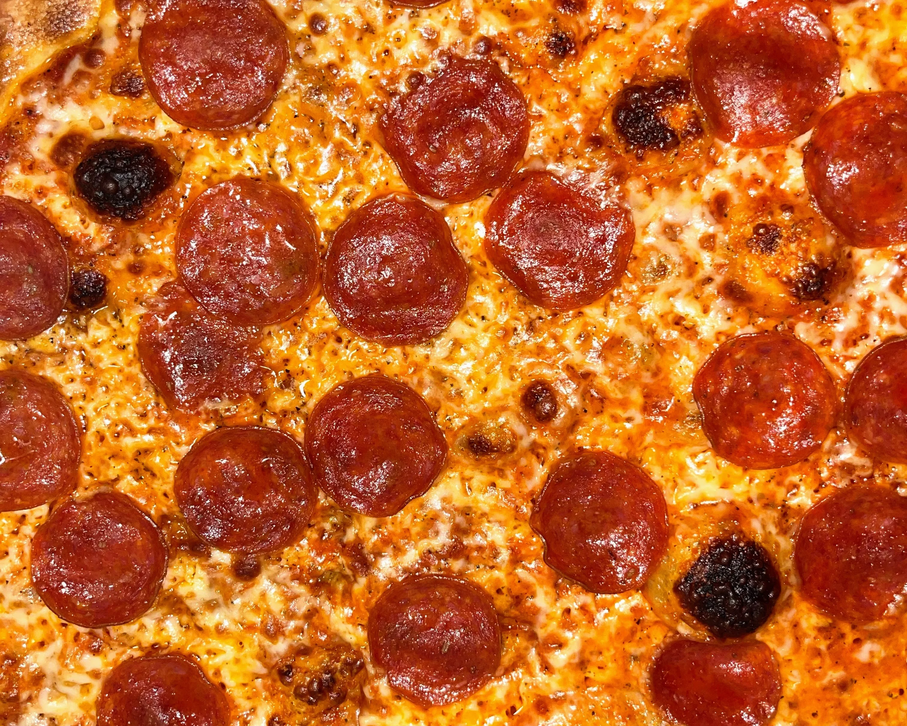 Classic pepperoni pizza with melted cheese and crispy crust