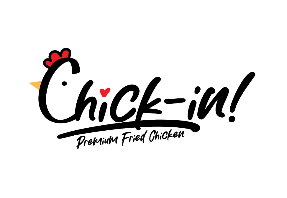 Chick-in! logo for premium fried chicken restaurant