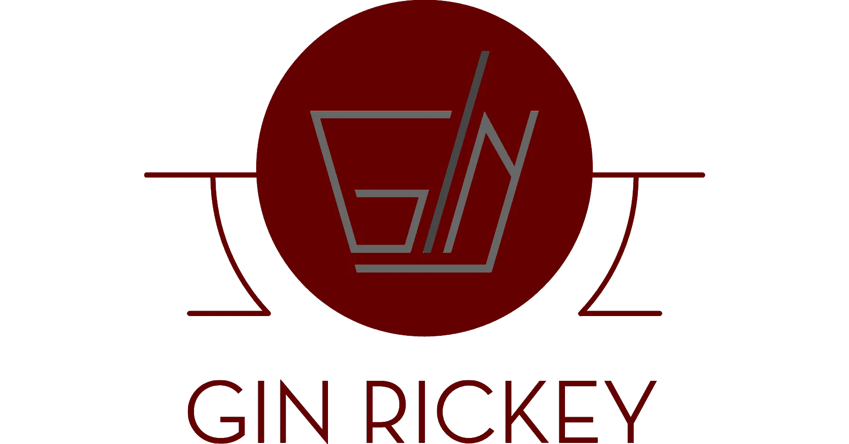 Gin Rickey cocktail with a burgundy hue on a transparent background