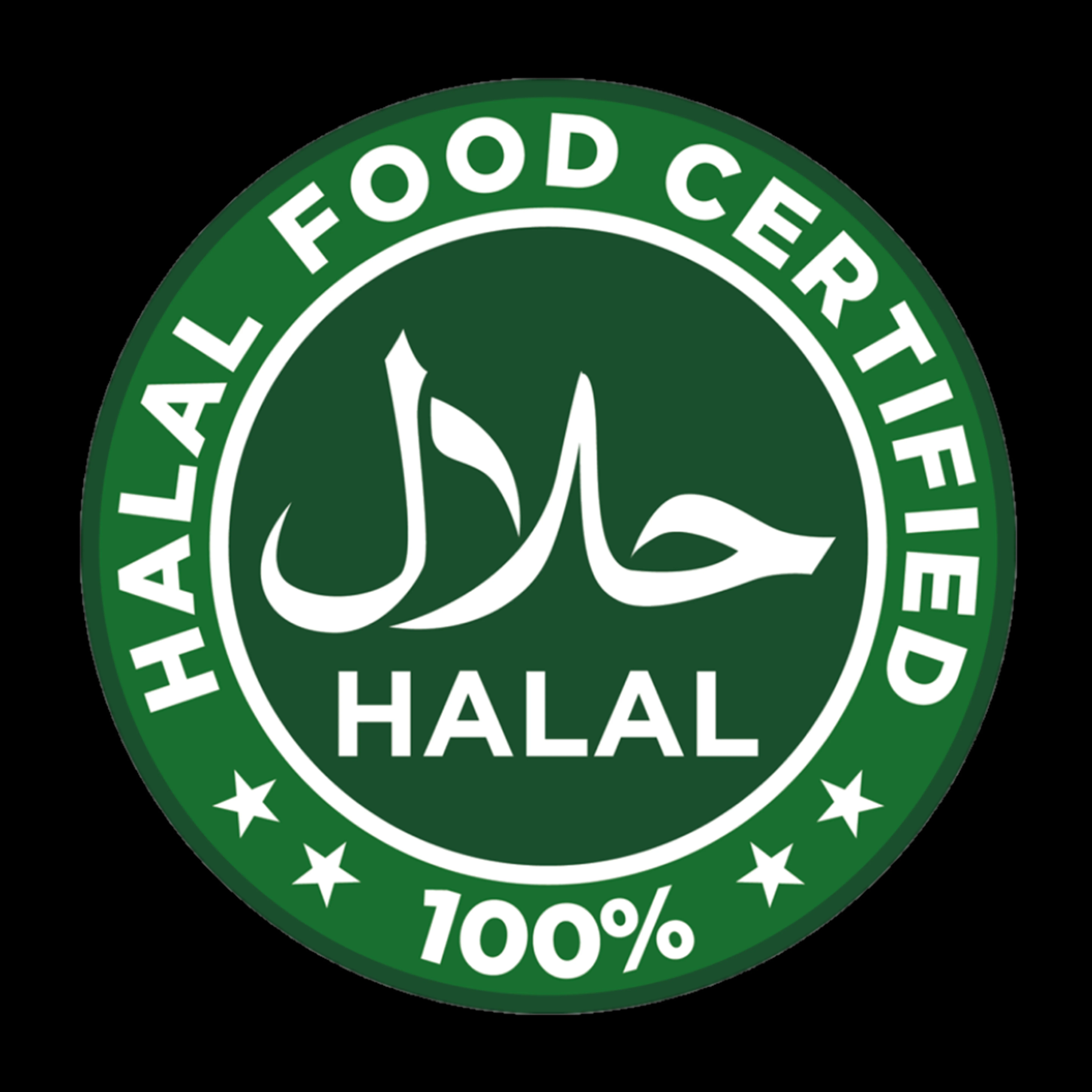 Halal food certification emblem for restaurants