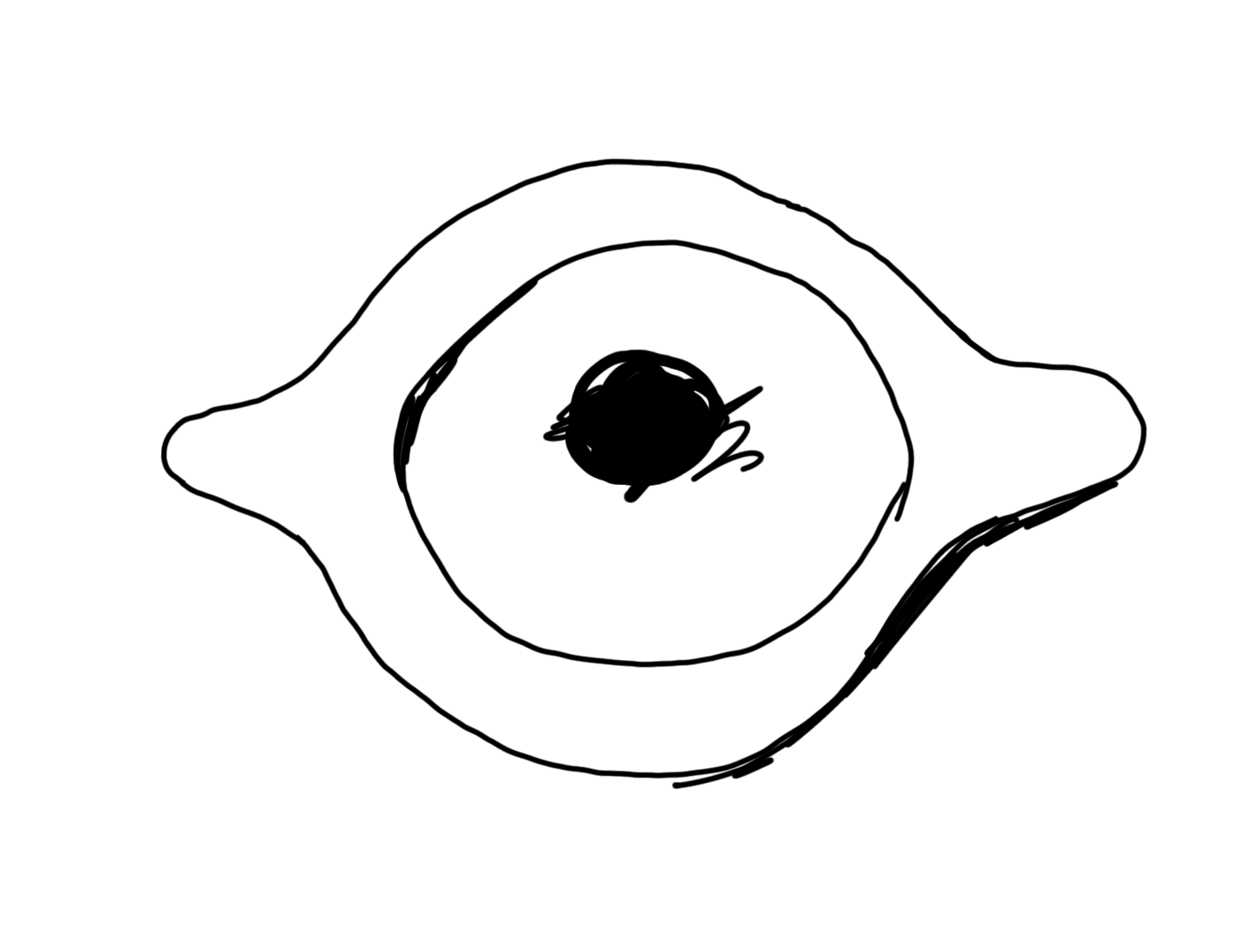 Illustration of Adjaruli khachapuri, boat-shaped cheese bread with an egg