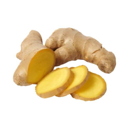 Fresh ginger used for smoothies at Honeybush Raw Smoothie Bar in Harrisburg, PA.