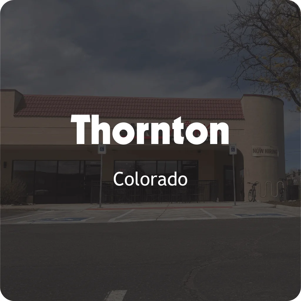 Exterior view of Thornton restaurant with a welcoming atmosphere.