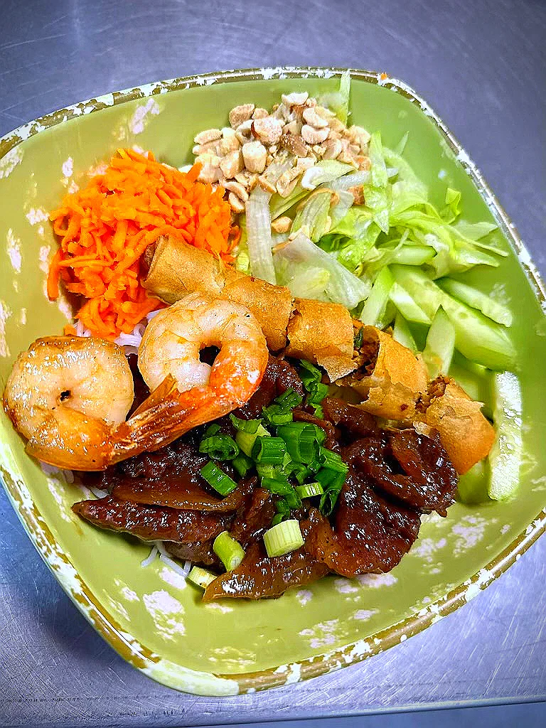 A shrimp plate