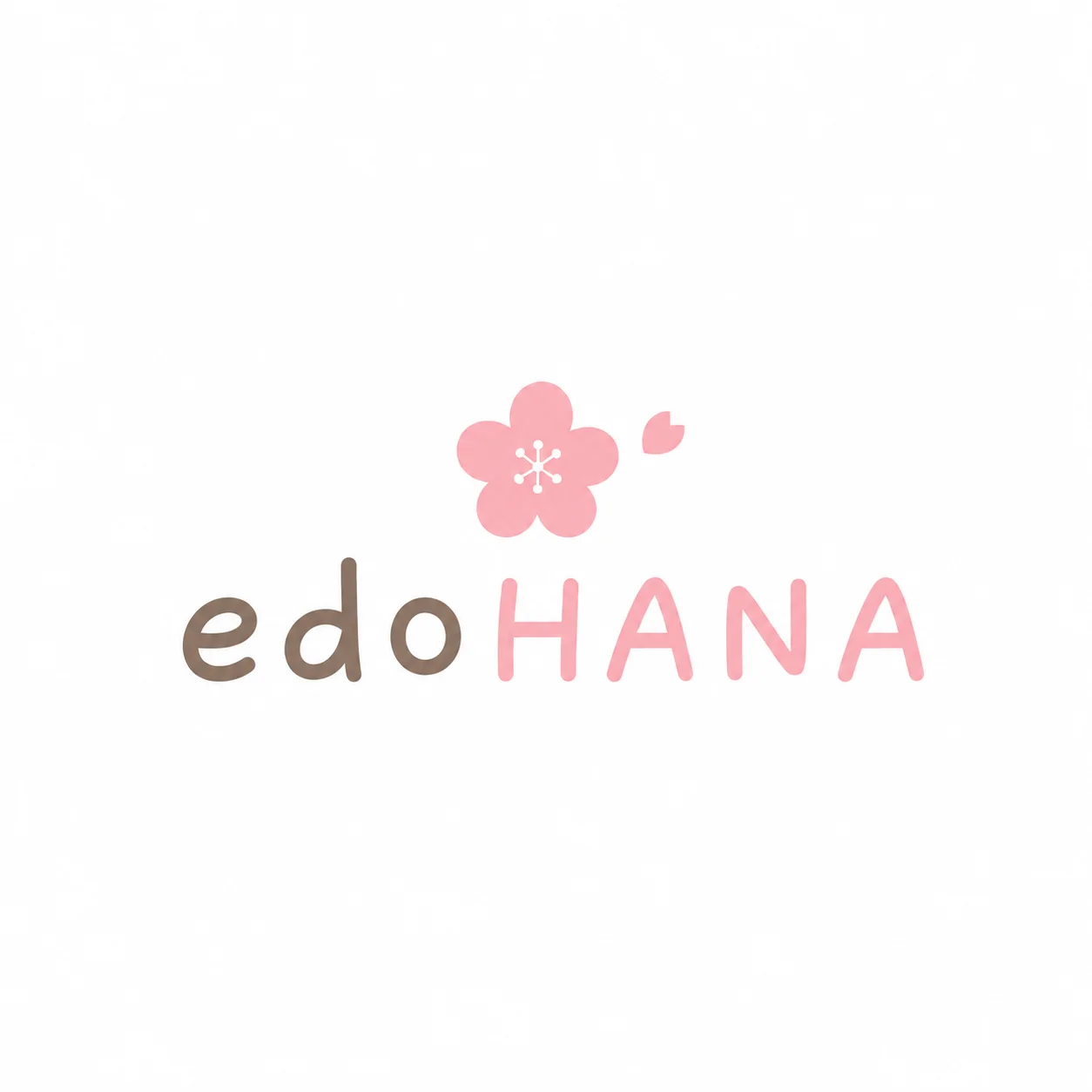 Logo of EdoHana, a Japanese restaurant featuring cherry blossom design