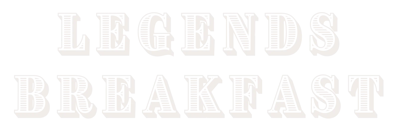 Stylish logo for Legends Breakfast restaurant