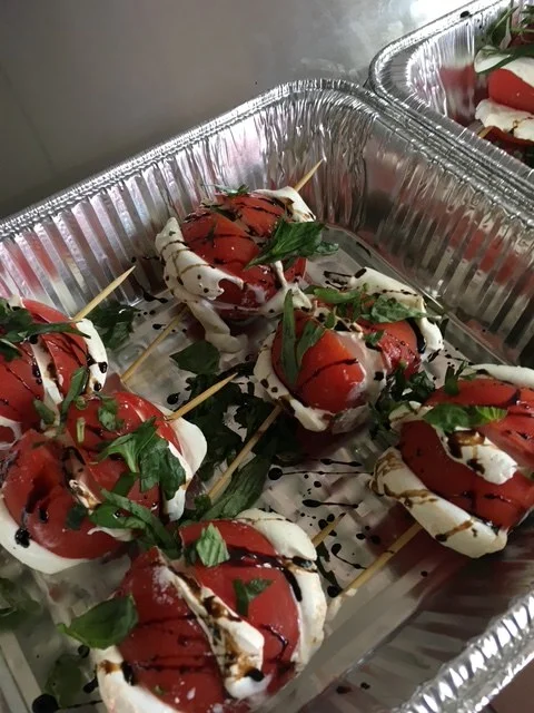 Caprese catering tray from The Kosher Pastry Oven