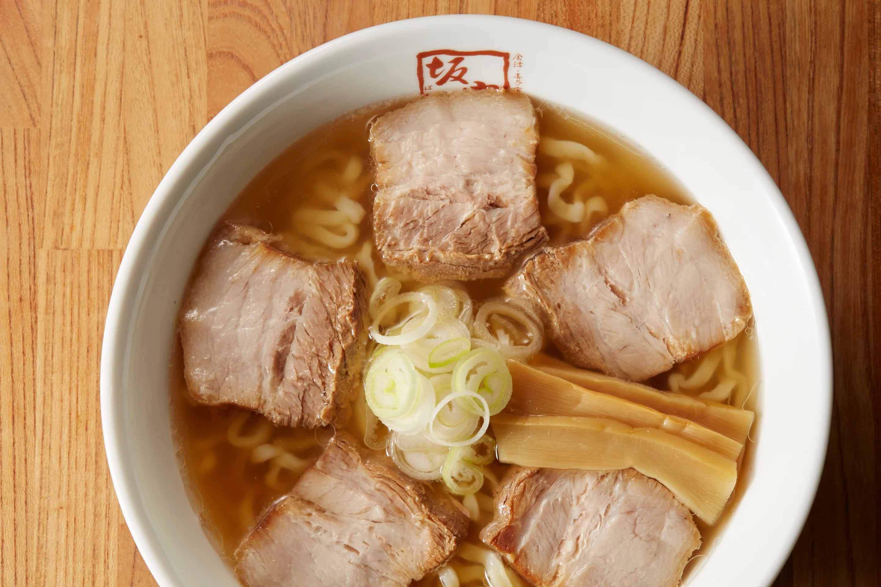 Delicious bowl of Kitakata ramen with toppings and broth