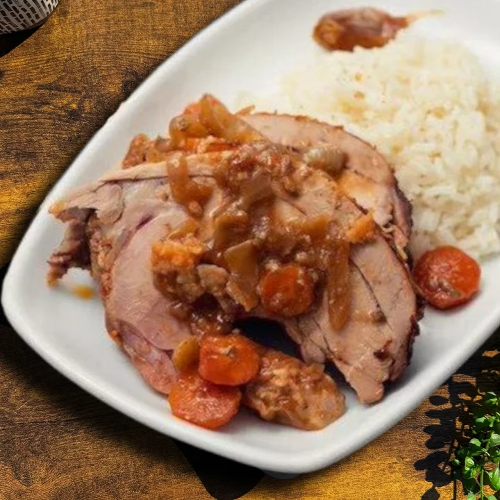 Pernil Con Arroz Lunch + Free Soda
