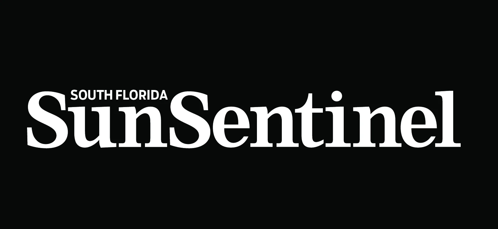 South Florida SunSentinel Logo on a dark background
