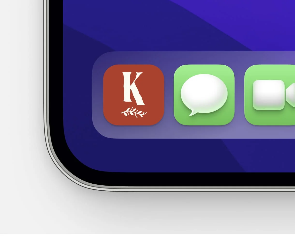 Mobile app icon for a restaurant management platform