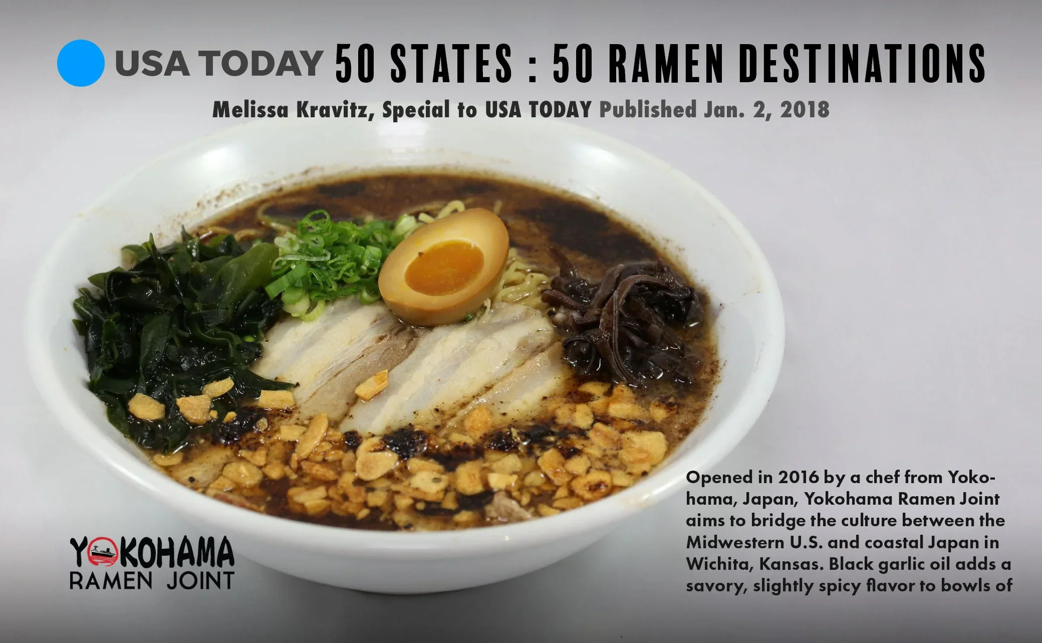 The cover for USA Today for Yokohama Ramen Joint