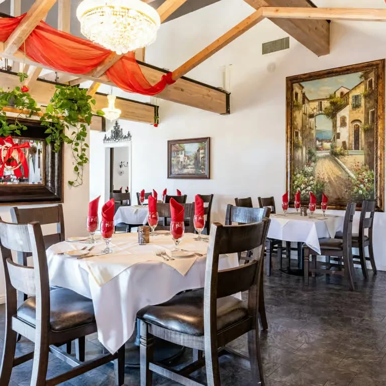 Charming restaurant exterior with vintage architecture