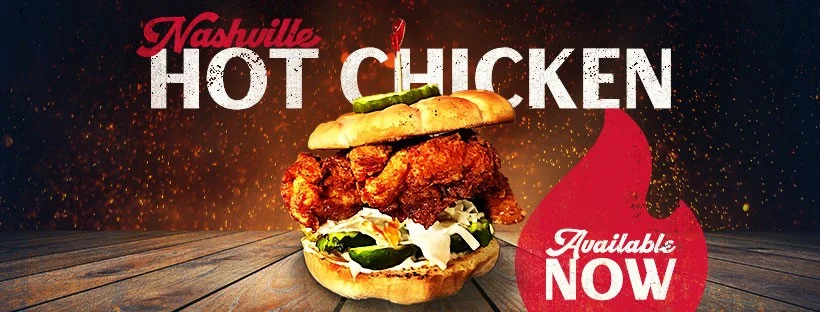 Nashville hot chicken sandwich with pickles